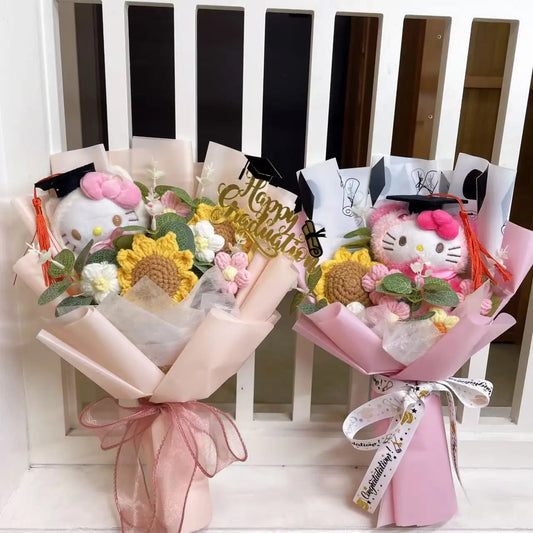 Bouquet Cadeau – Peluches Mignonnes & Fleurs