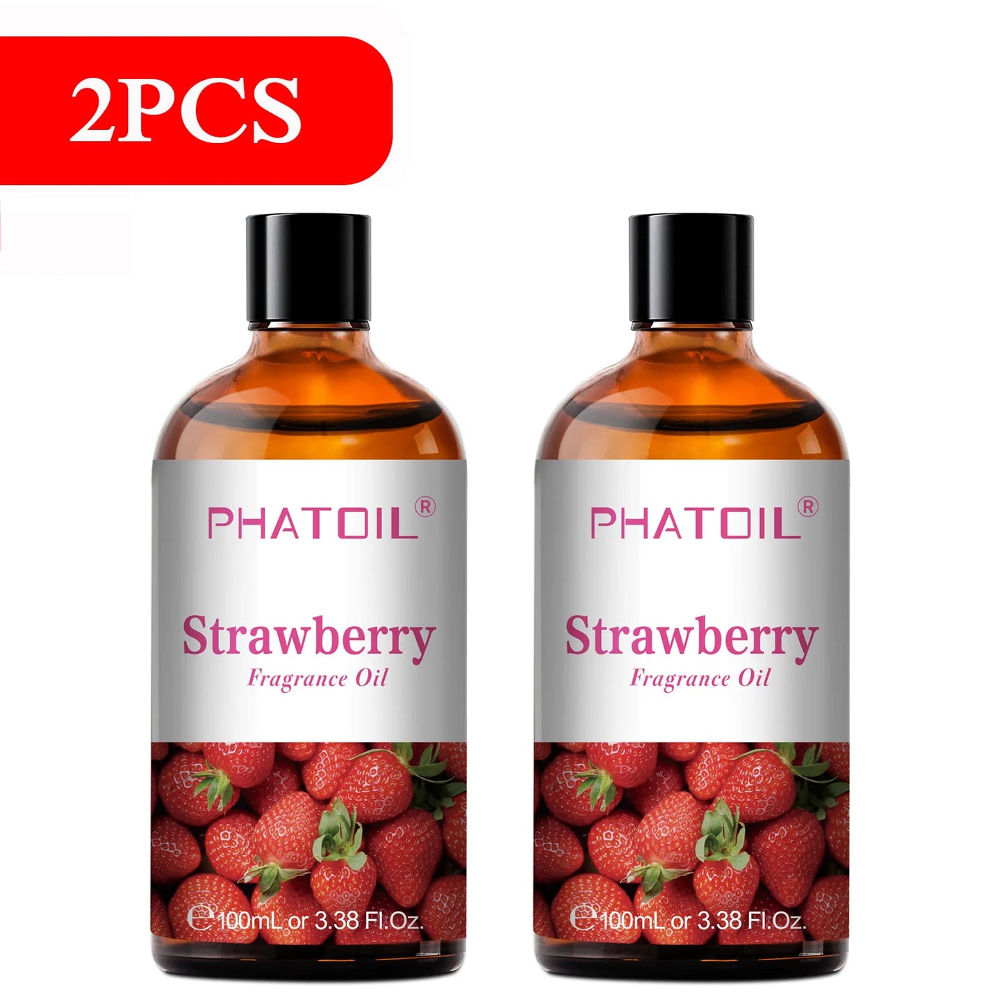 Huile Aromathérapie PHATOIL 100ml – Coco, Vanille, Fraise, Citron | Pour Diffuseur & Bougies