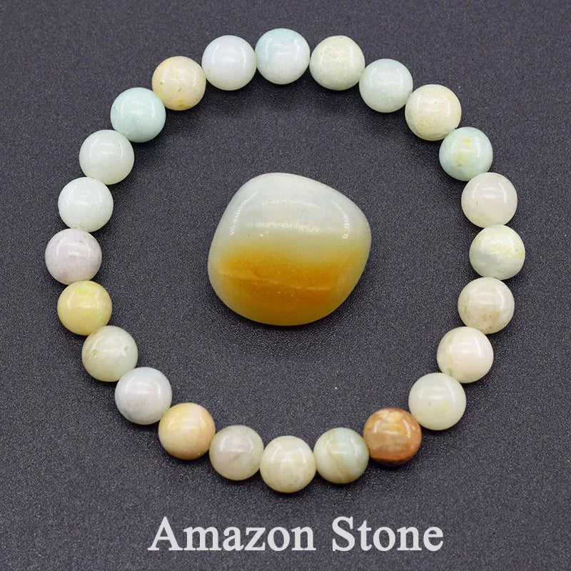 Bracelet en Apatite Bleue Naturelle – Énergie, Circulation & Vitalité