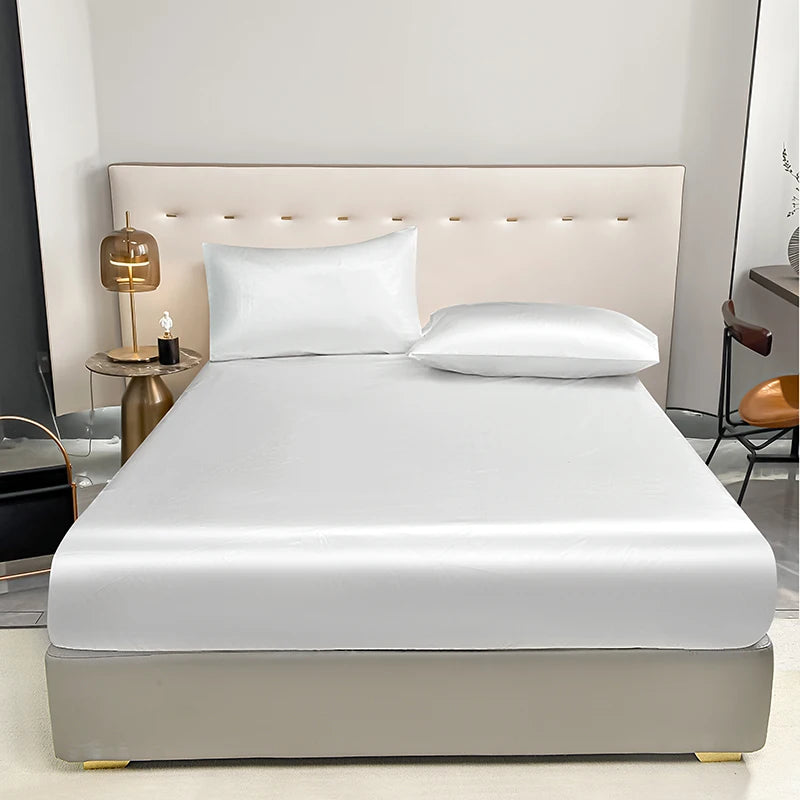 Drap-Housse Imperméable Ajustable – Avec Élastique Antidérapant | Noir, Or ou Blanc | Housse de Matelas Étanche