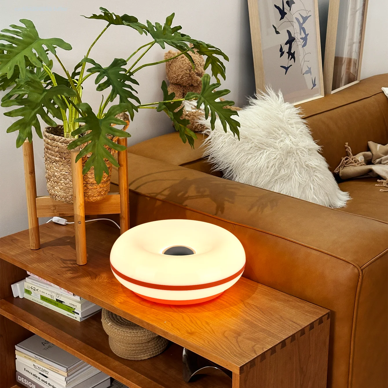 Lampe Ambiance Bauhaus Donut – Multicolore RGB avec Télécommande