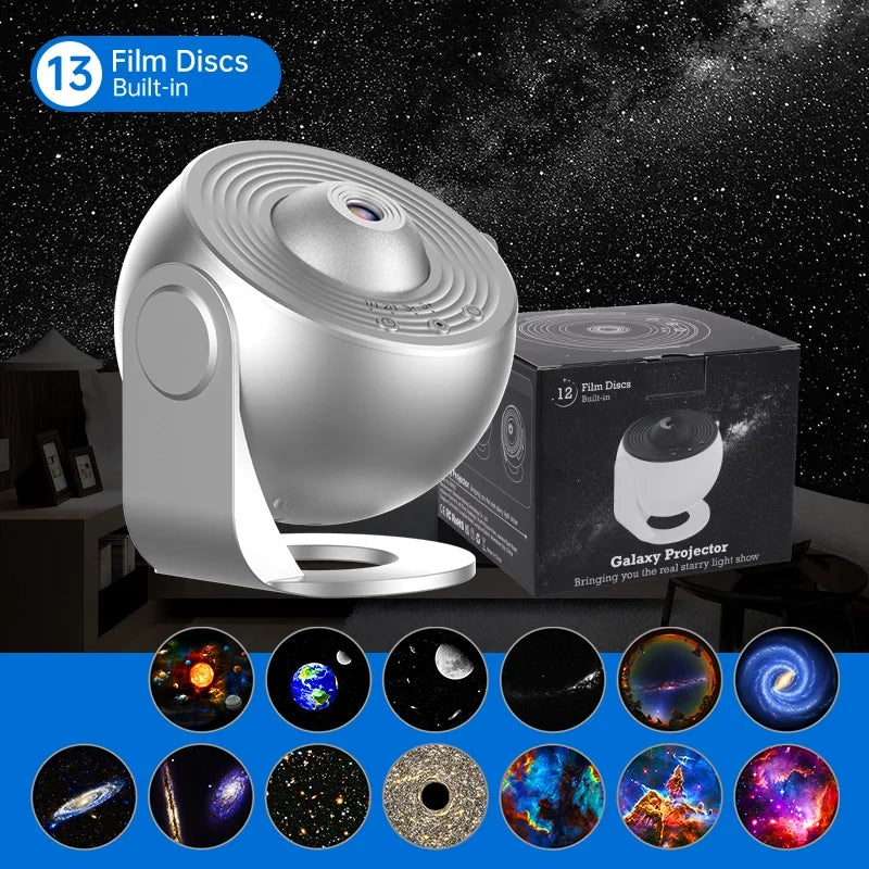 Projecteur Galaxie 360° Rotatif | Lampe Ciel Étoilé pour Enfants & Adultes