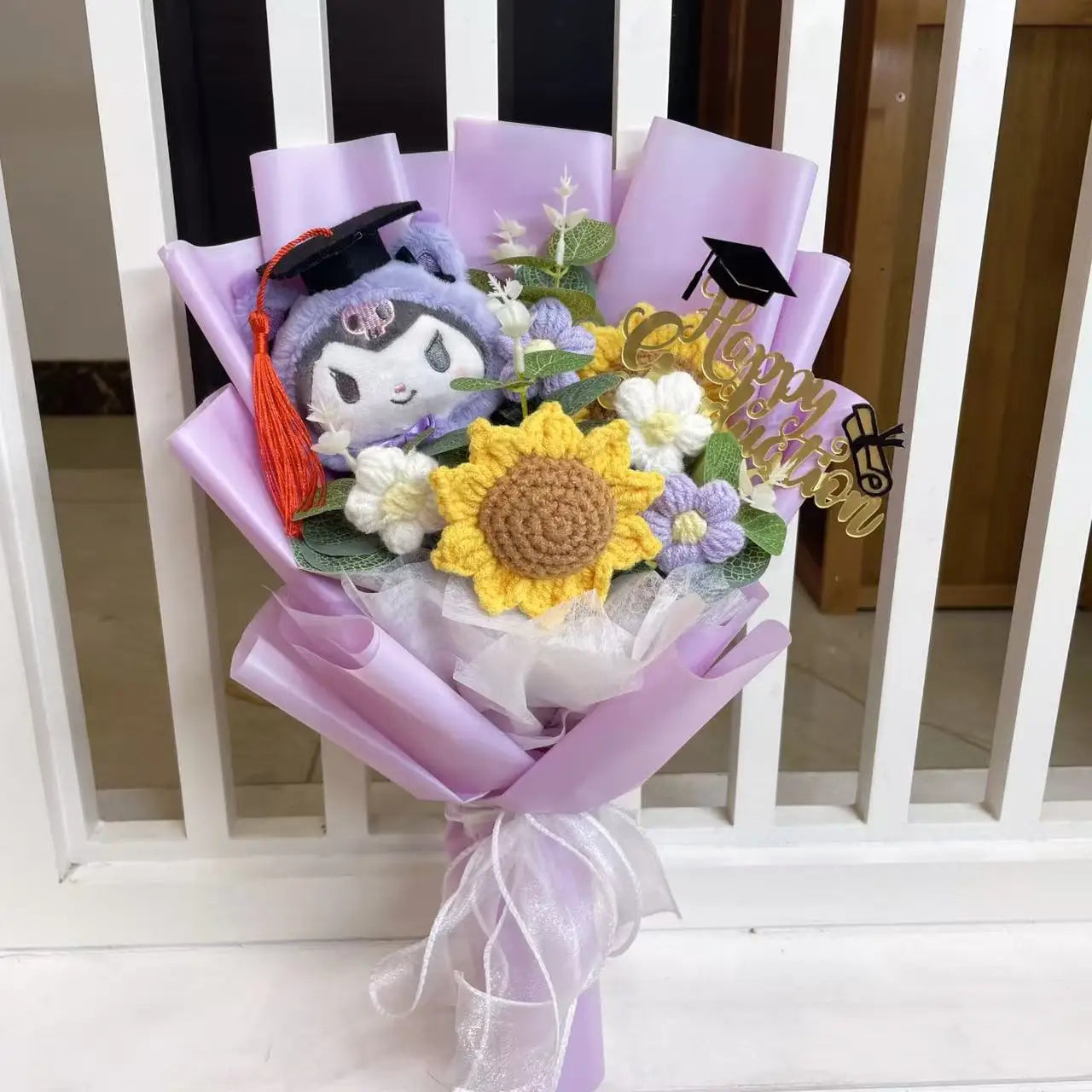 Bouquet Cadeau – Peluches Mignonnes & Fleurs