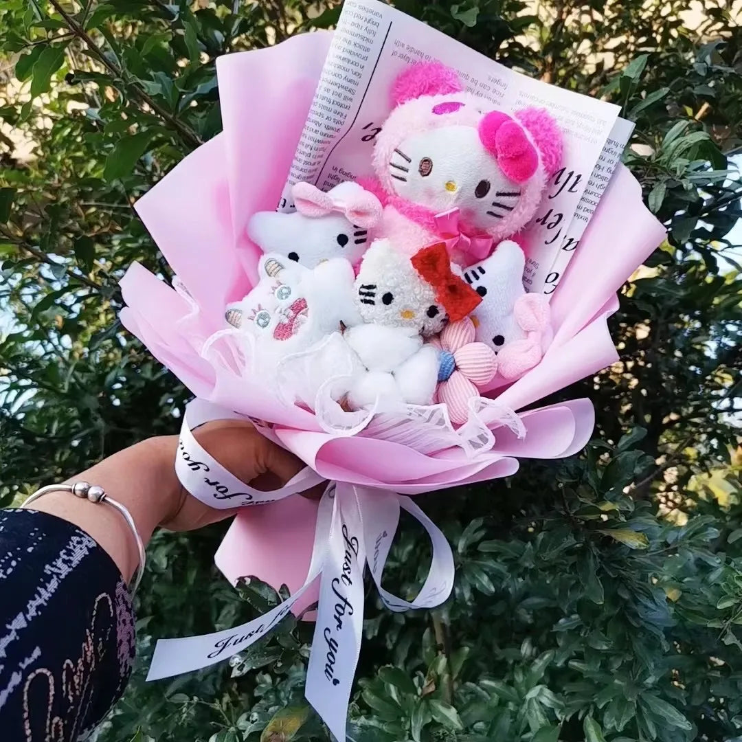 Bouquet Peluche Sanrio – Kuromi, My Melody & Friends