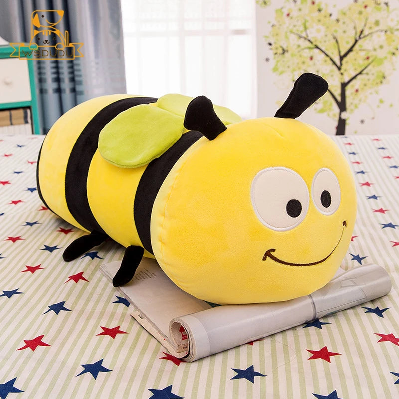 Coussin Peluche Abeille – Doudou Géant Mielleux & Réconfortant