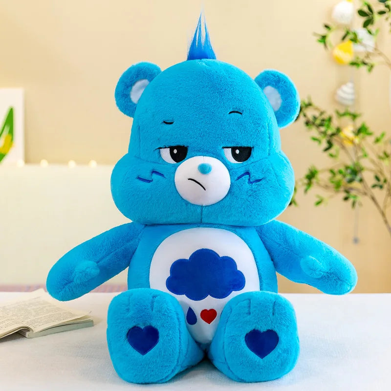 Peluche Ours Arc-en-Ciel – 30/38cm | Doudou Coloré & Coussin Doux pour Petits et Grands