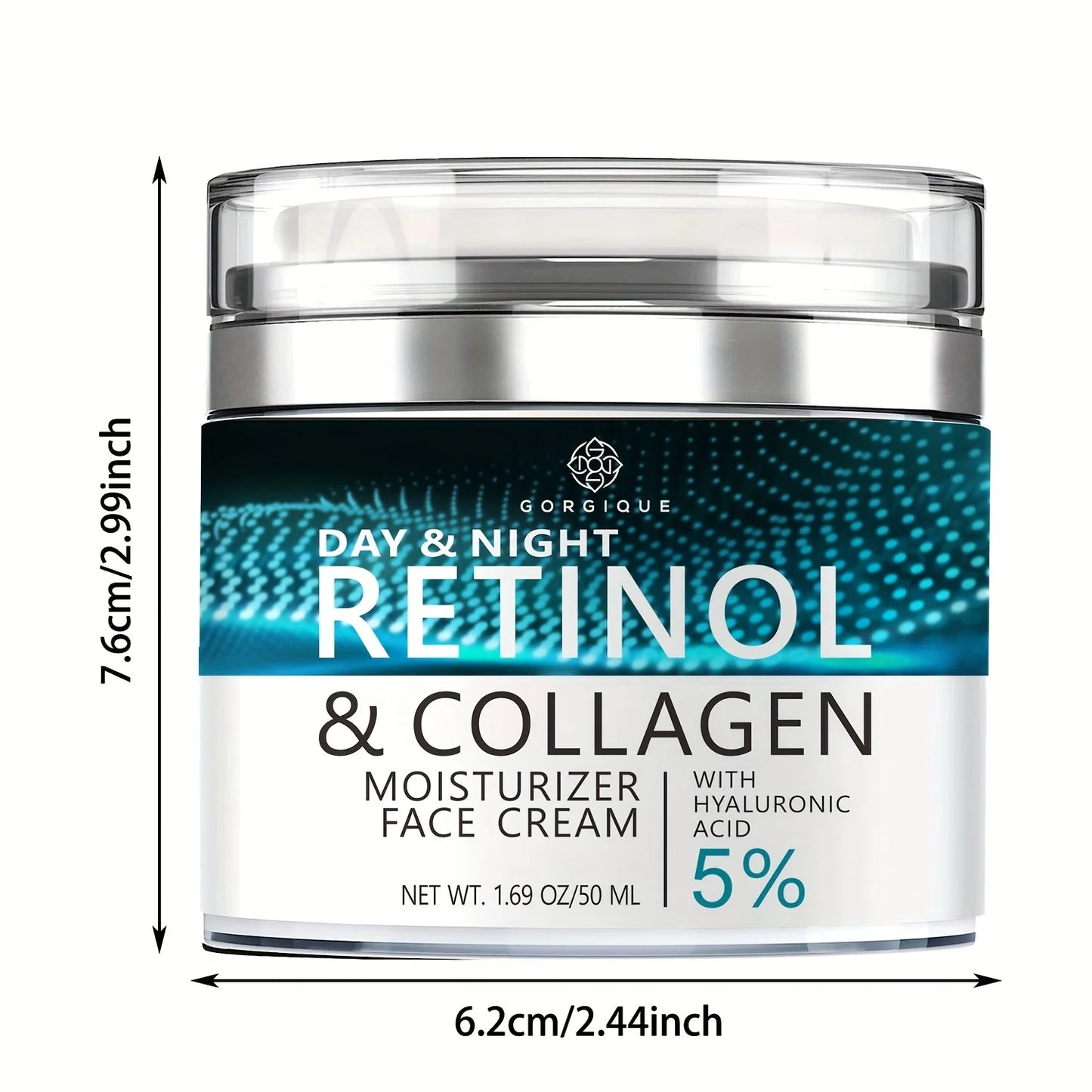 Crème Visage Hydratante au Rétinol – Anti-Âge Jour & Nuit | Réduction des Rides, Hydratation Intense