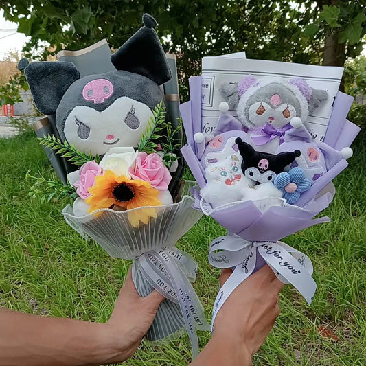 Bouquet Peluche Sanrio – Kuromi, My Melody & Friends