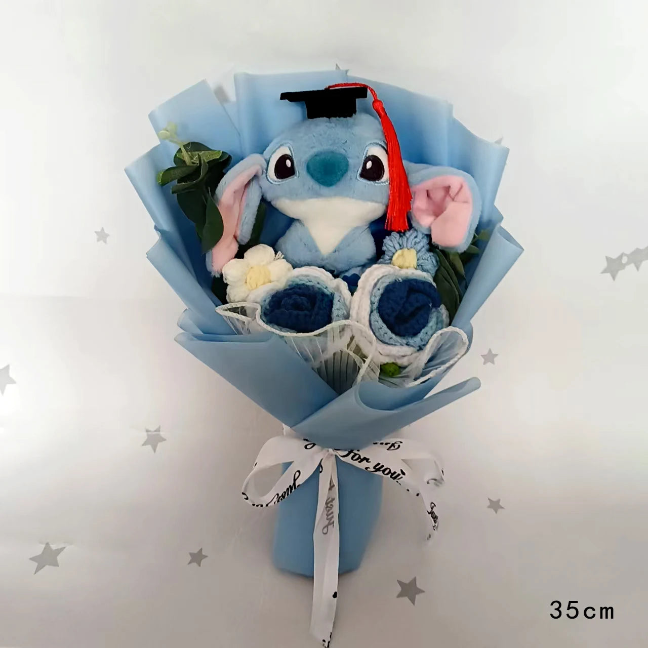 💐 Bouquet Peluche Lilo & Stitch – Fleurs & Tendresse à Offrir