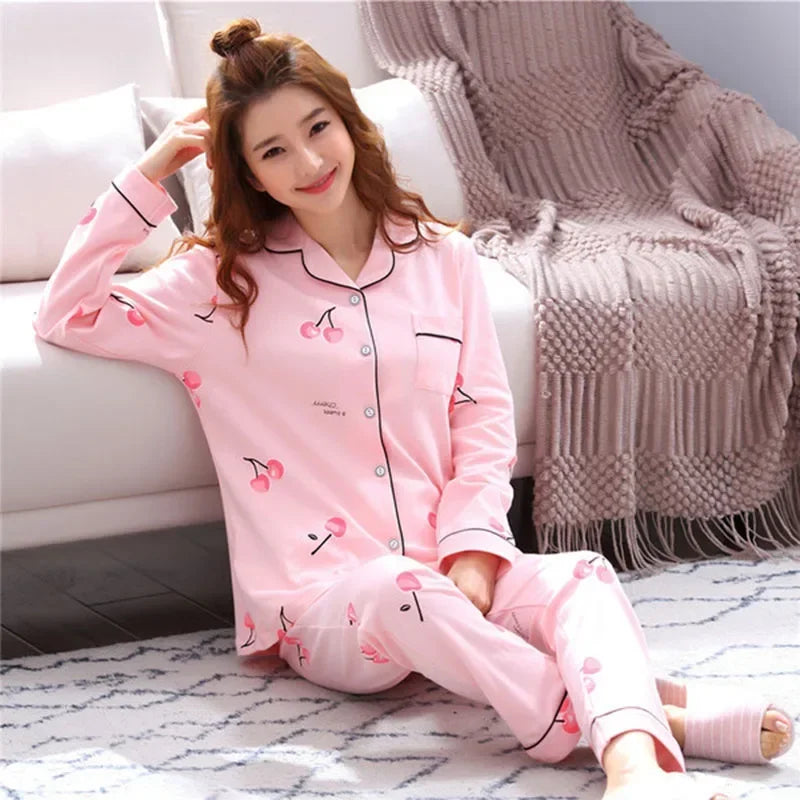 Pyjama Douillet Femme – Ensemble 2 pièces à Motifs