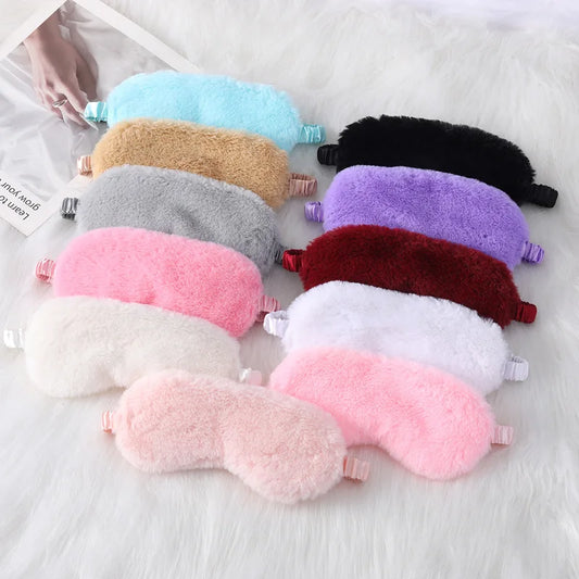 Masque de Sommeil Peluche Nuage – Ultra Doux & Mignon | Pour Sieste & Rêves Enchantés