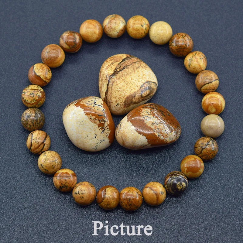 Bracelet en Apatite Bleue Naturelle – Énergie, Circulation & Vitalité