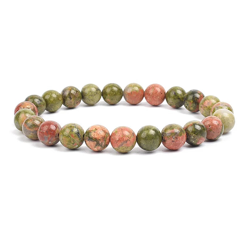 Bracelet Élastique en Pierres Naturelles – Énergie & Élégance