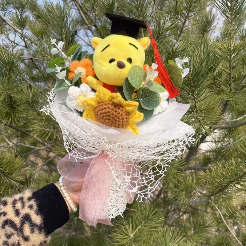Bouquet Cadeau – Peluches Mignonnes & Fleurs