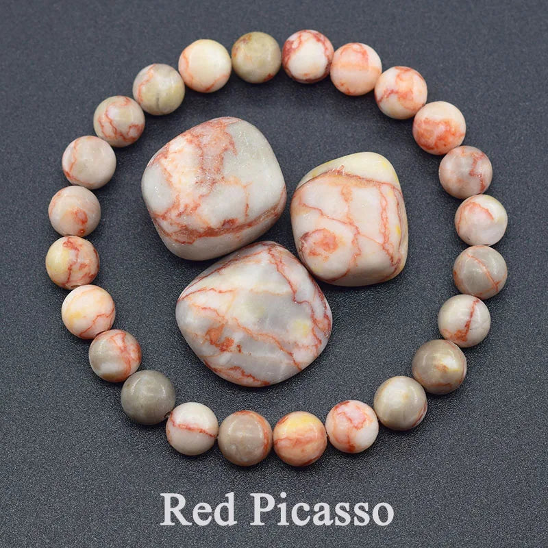 Bracelet en Apatite Bleue Naturelle – Énergie, Circulation & Vitalité