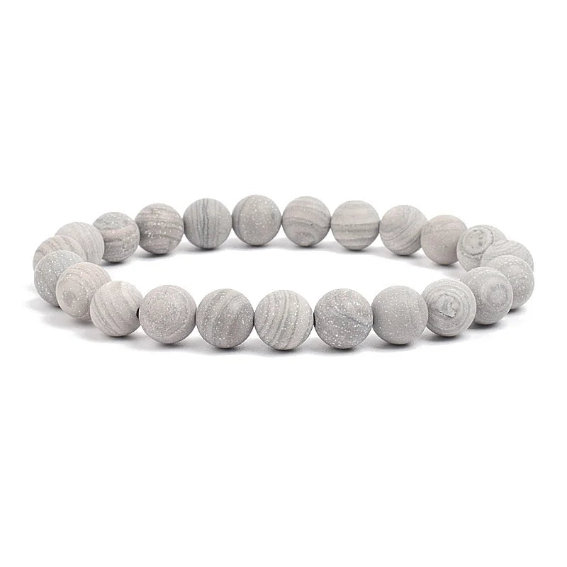 Bracelet Élastique en Pierres Naturelles – Énergie & Élégance