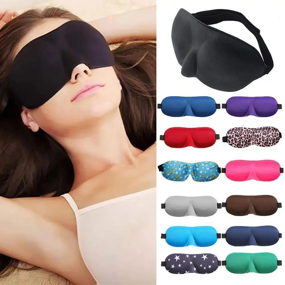 Masque de Sommeil 3D Rembourré – Zéro Pression & Obscurité Totale | Ultra Confort