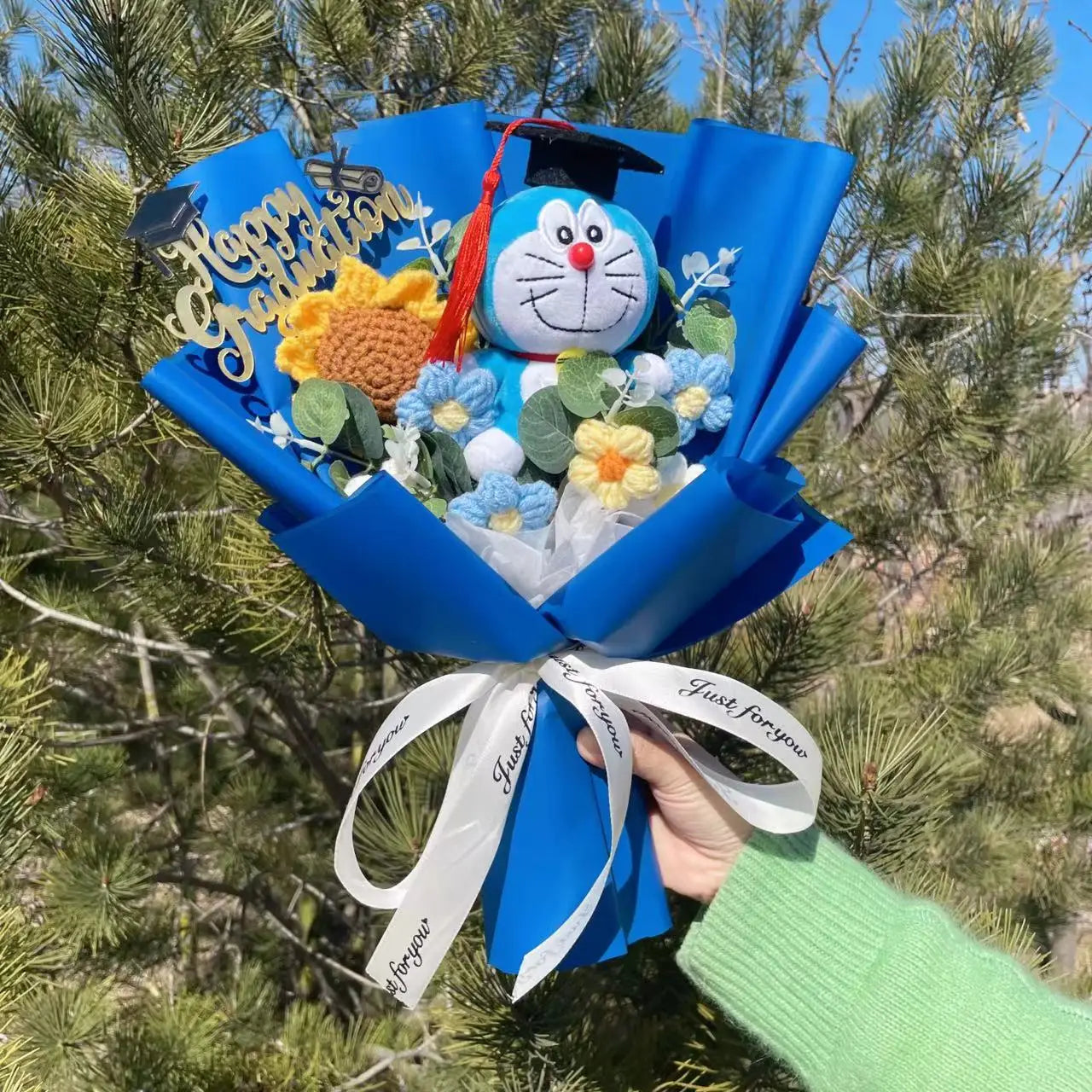 Bouquet Cadeau – Peluches Mignonnes & Fleurs