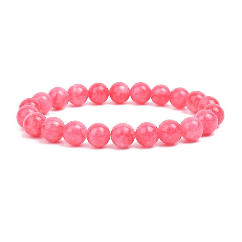 Bracelet Élastique en Pierres Naturelles – Énergie & Élégance