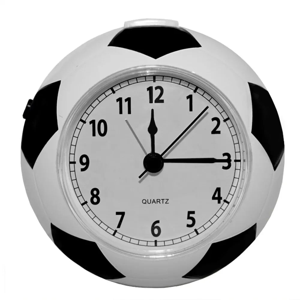 Réveil Silencieux Ballon de Football – Horloge de Table Quartz pour Enfants et Fans de Sport