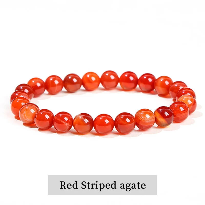 Bracelet en Pierres Naturelles – Améthyste, Œil de Tigre, Quartz, Agate | Bijou Énergétique Unisexe |