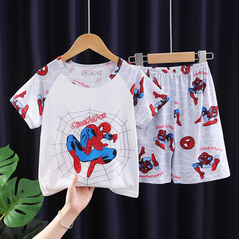 Pyjama Été Enfant Spiderman – Ensemble T-shirt Manches Courtes + Short | Garçon