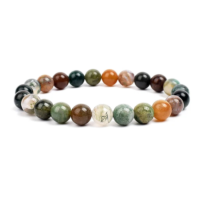 Bracelet Élastique en Pierres Naturelles – Énergie & Élégance