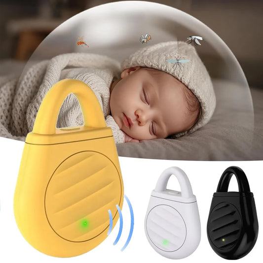 🦟 Répulsif Électronique Portable à Ultrasons – Anti-Moustiques Intelligent