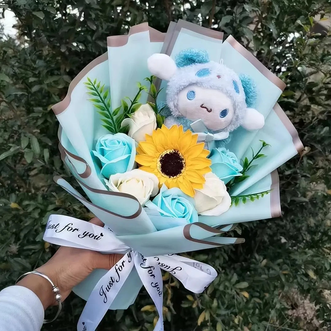 Bouquet Peluche Sanrio – Kuromi, My Melody & Friends