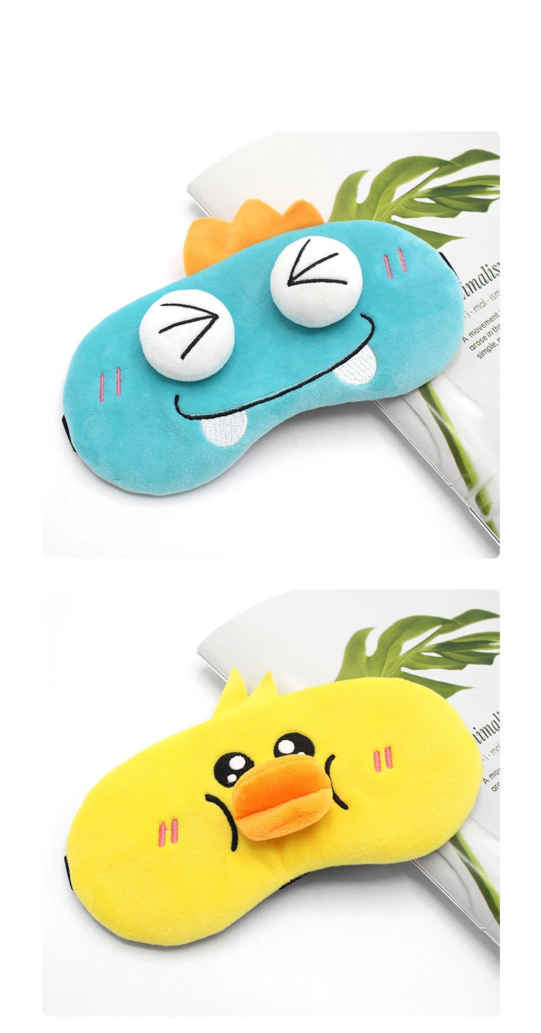 Plush sleep mask for children, women and men.