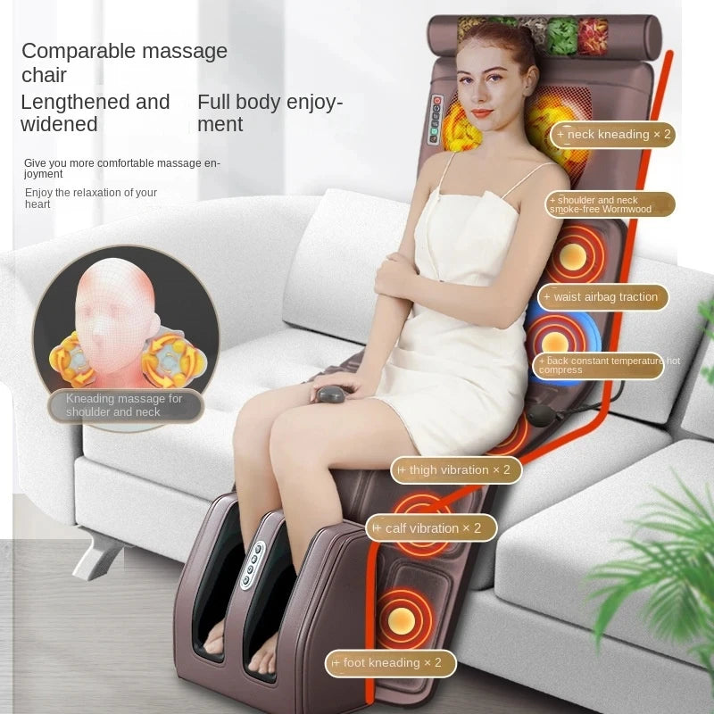 Matelas de Massage Électrique Chauffant – Détente Totale Corps Complet