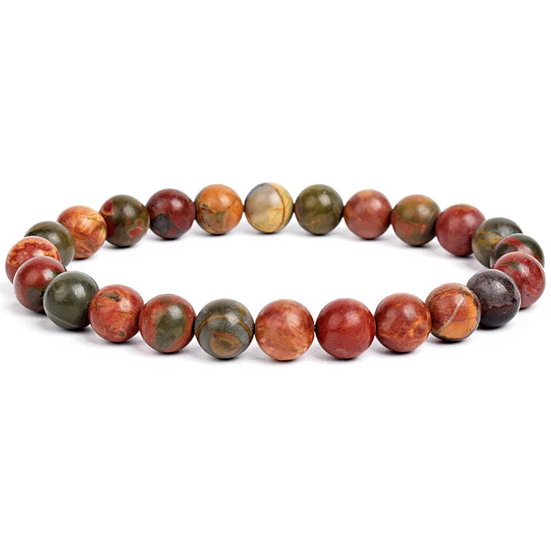 Bracelet Élastique en Pierres Naturelles – Énergie & Élégance