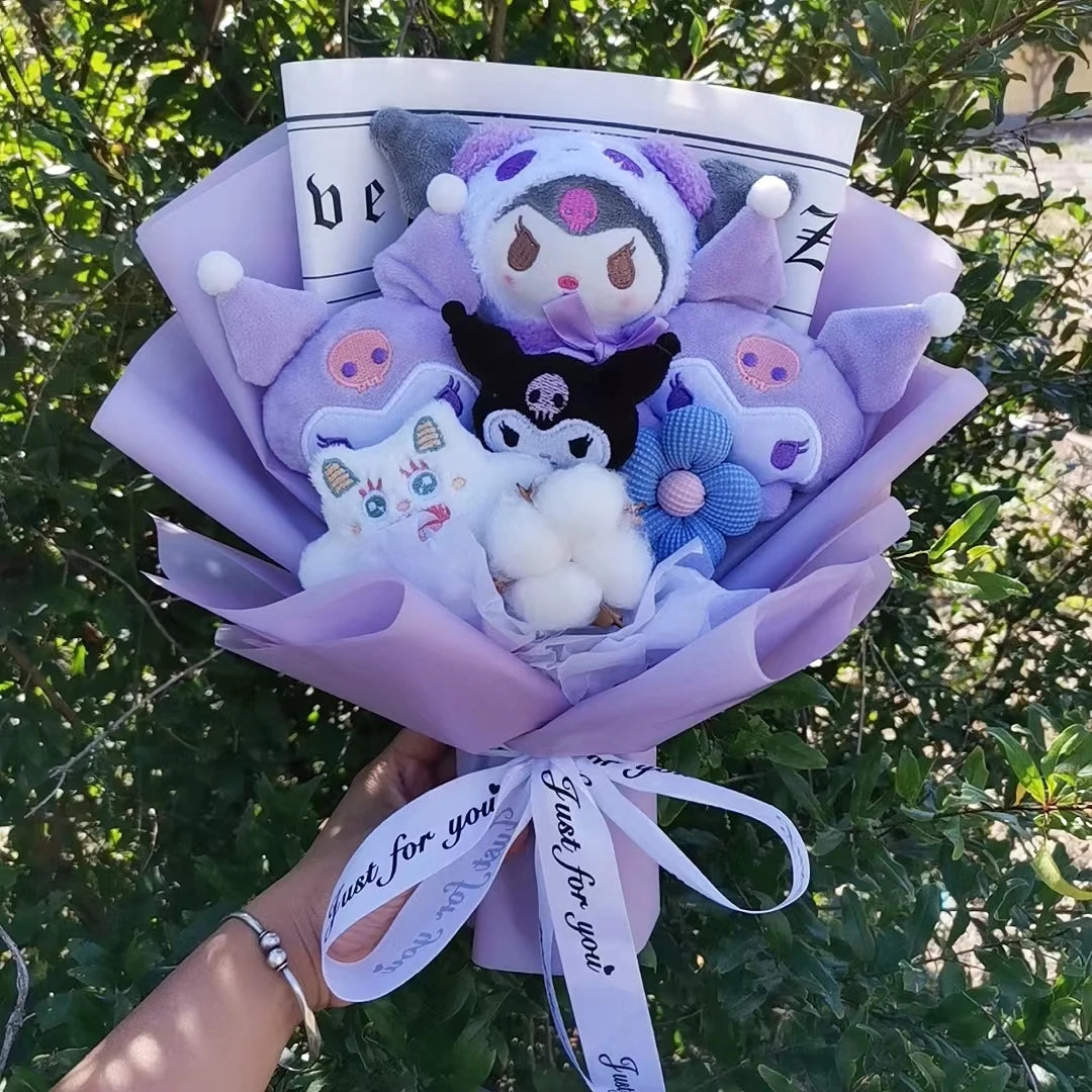 Bouquet Peluche Sanrio – Kuromi, My Melody & Friends