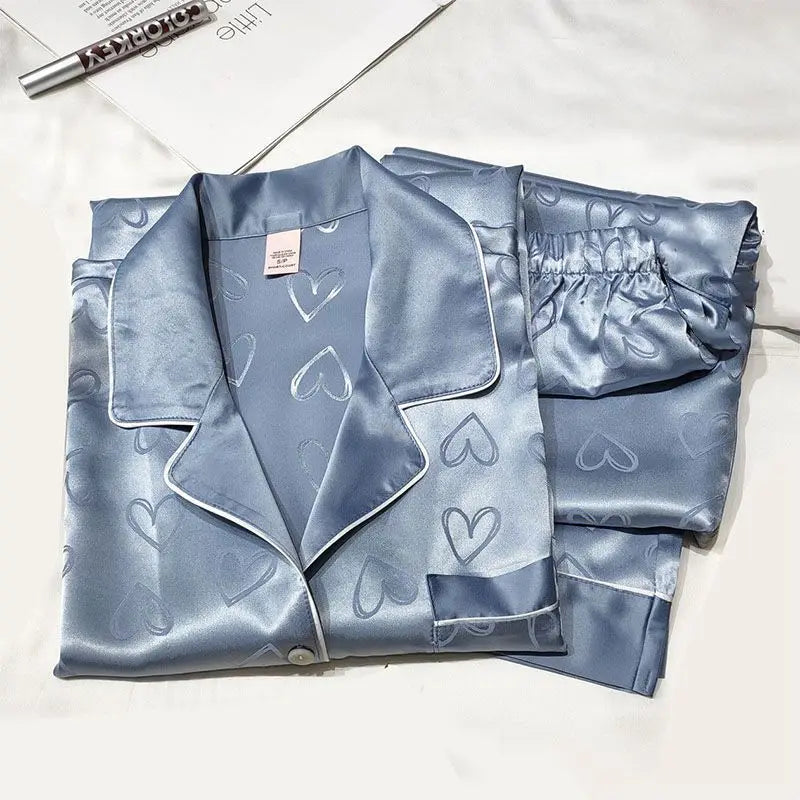 Pyjama Élégant Femme – Style Coréen Longues Manches