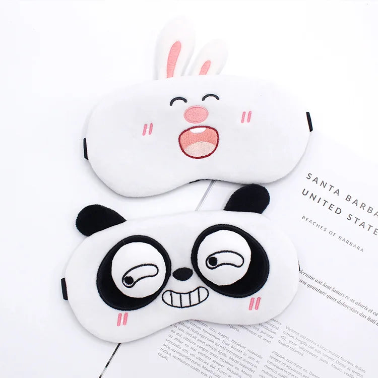 Plush sleep mask for children, women and men.