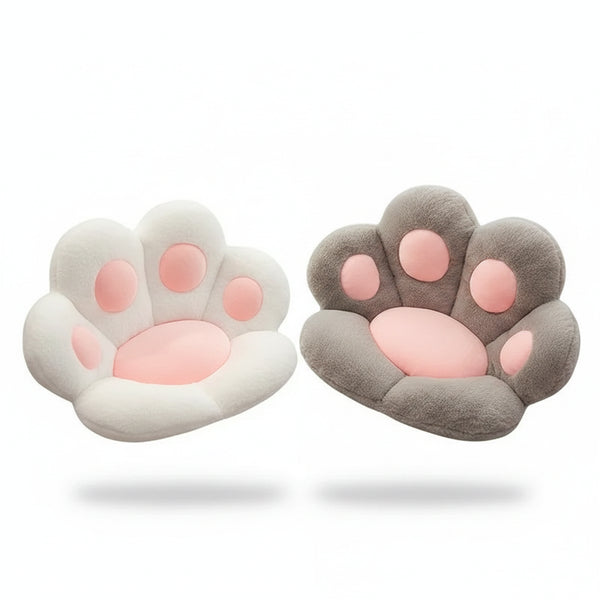 Coussin Patte de Chat Géant – Peluche Assise Déco (70 cm)