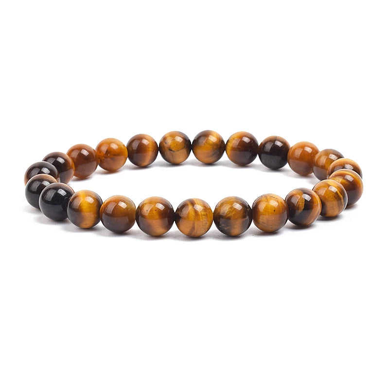 Bracelet Élastique en Pierres Naturelles – Énergie & Élégance
