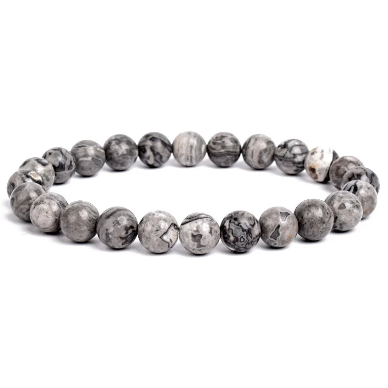 Bracelet Élastique en Pierres Naturelles – Énergie & Élégance