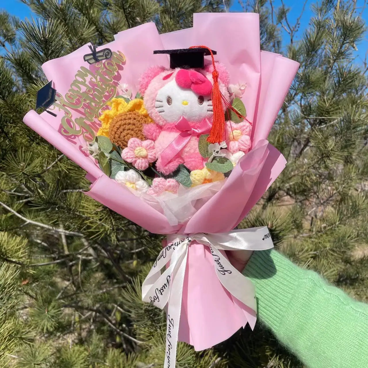 Bouquet Cadeau – Peluches Mignonnes & Fleurs