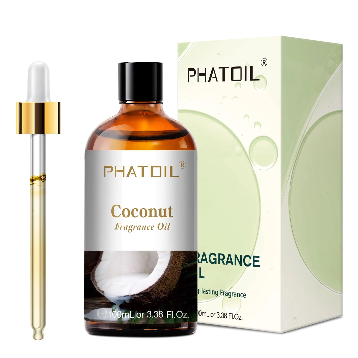Huile Aromathérapie PHATOIL 100ml – Coco, Vanille, Fraise, Citron | Pour Diffuseur & Bougies