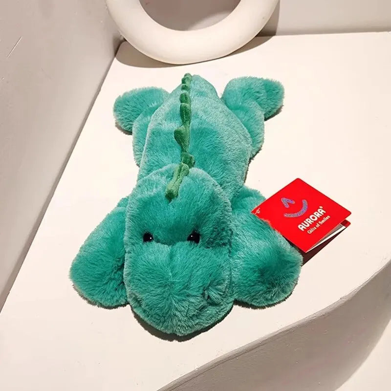 Peluche Dinosaure Verte 35 cm – Doudou Doux & Réconfortant