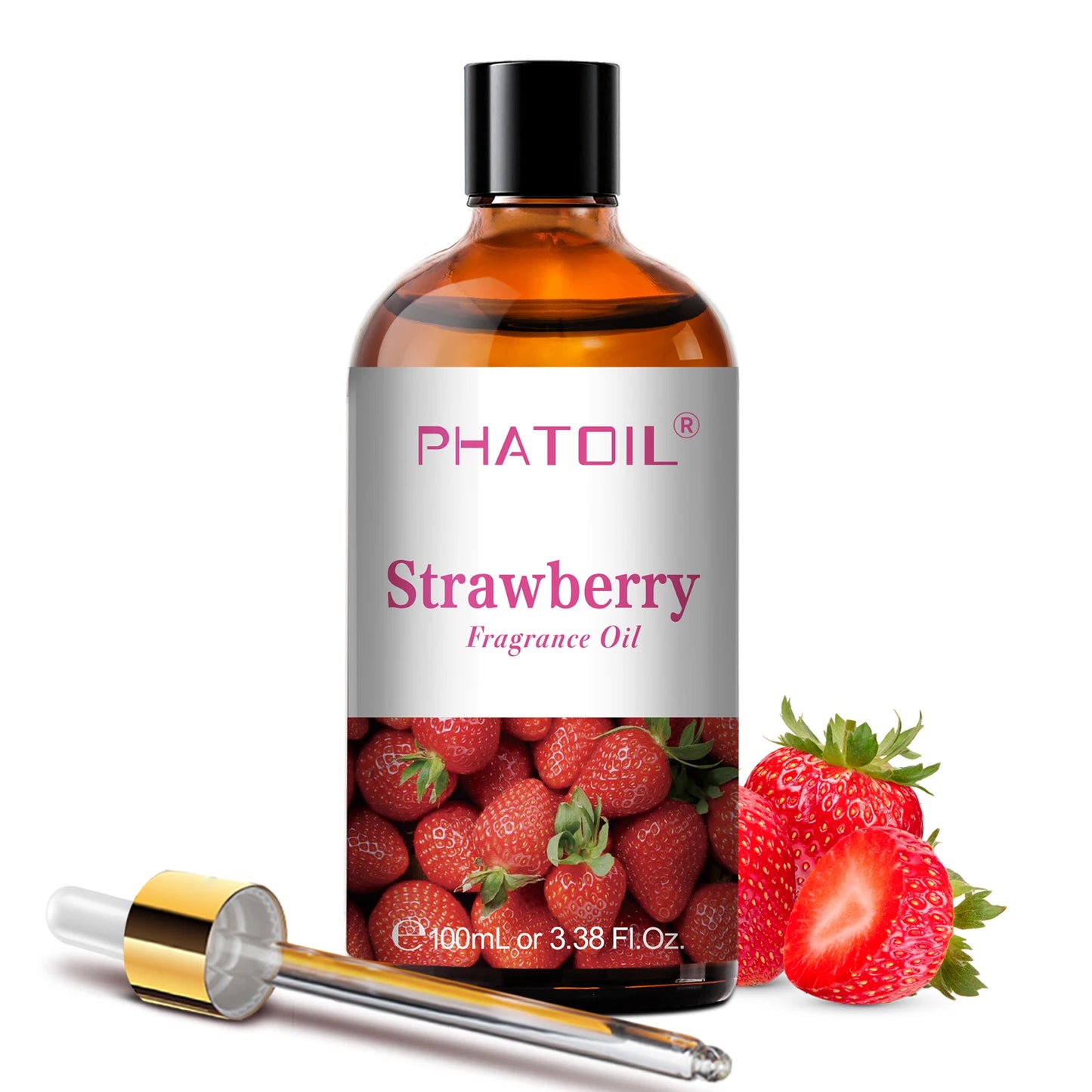 Huile Aromathérapie PHATOIL 100ml – Coco, Vanille, Fraise, Citron | Pour Diffuseur & Bougies