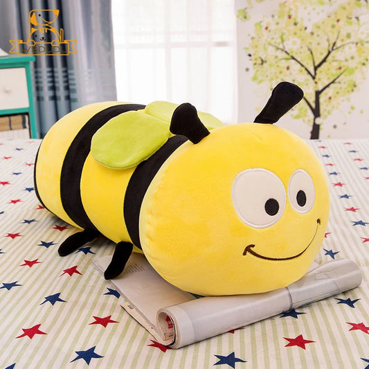 Coussin Peluche Abeille – Doudou Géant Mielleux & Réconfortant