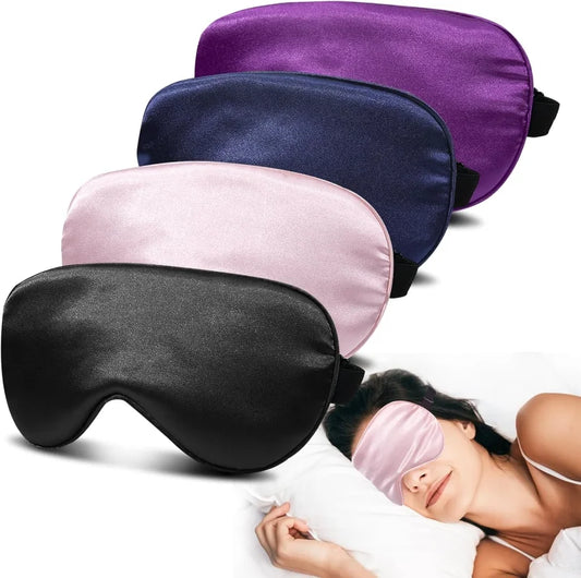 Masque de Sommeil en Soie – Zéro Pression & Opacité Totale