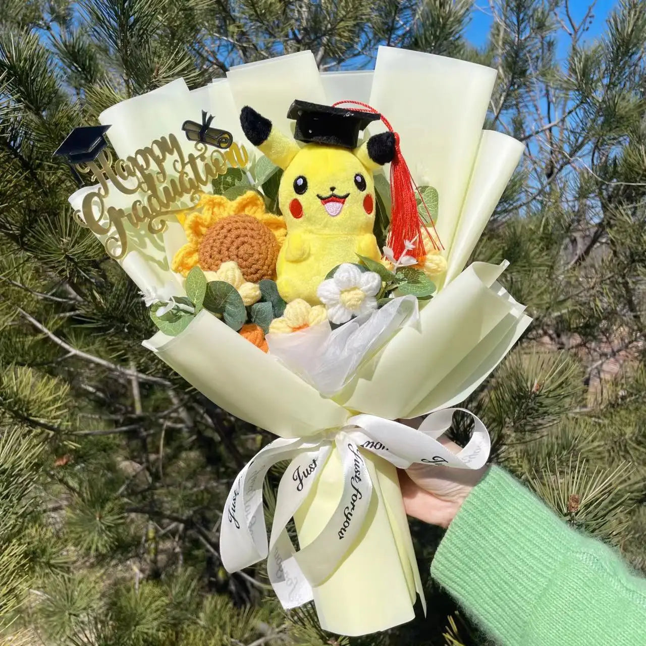 Bouquet Cadeau – Peluches Mignonnes & Fleurs
