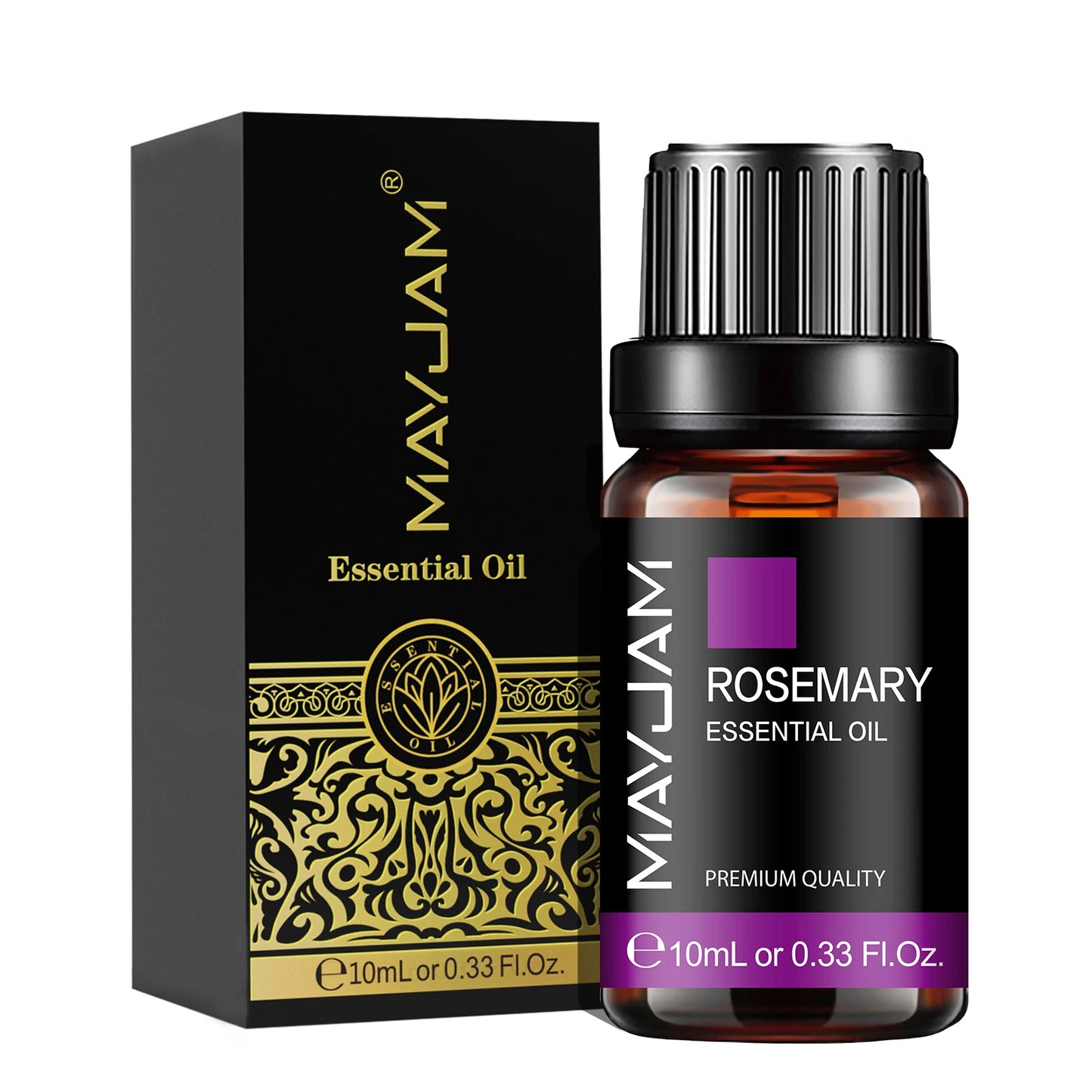 Huile Essentielle MAYJAM 10 ml – Lavande, Eucalyptus, Jasmin, Vanille, Santal | Bien-être & Diffuseur | DelvaBlue