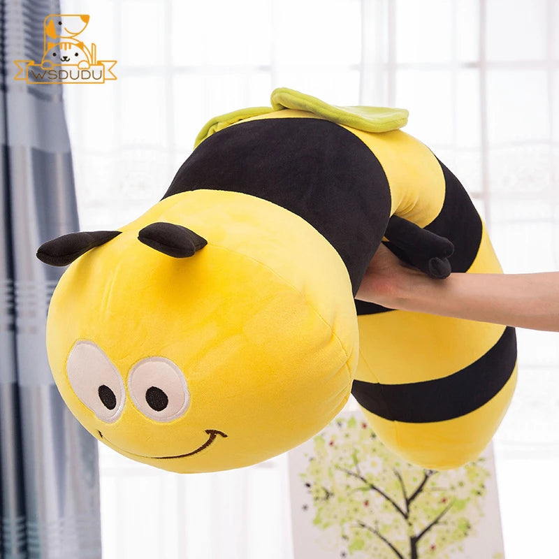 Coussin Peluche Abeille – Doudou Géant Mielleux & Réconfortant