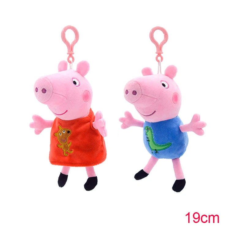Set de 4 Peluches Peppa Pig – Famille Complète (Peppa, George, Maman Pig & Papa Pig)