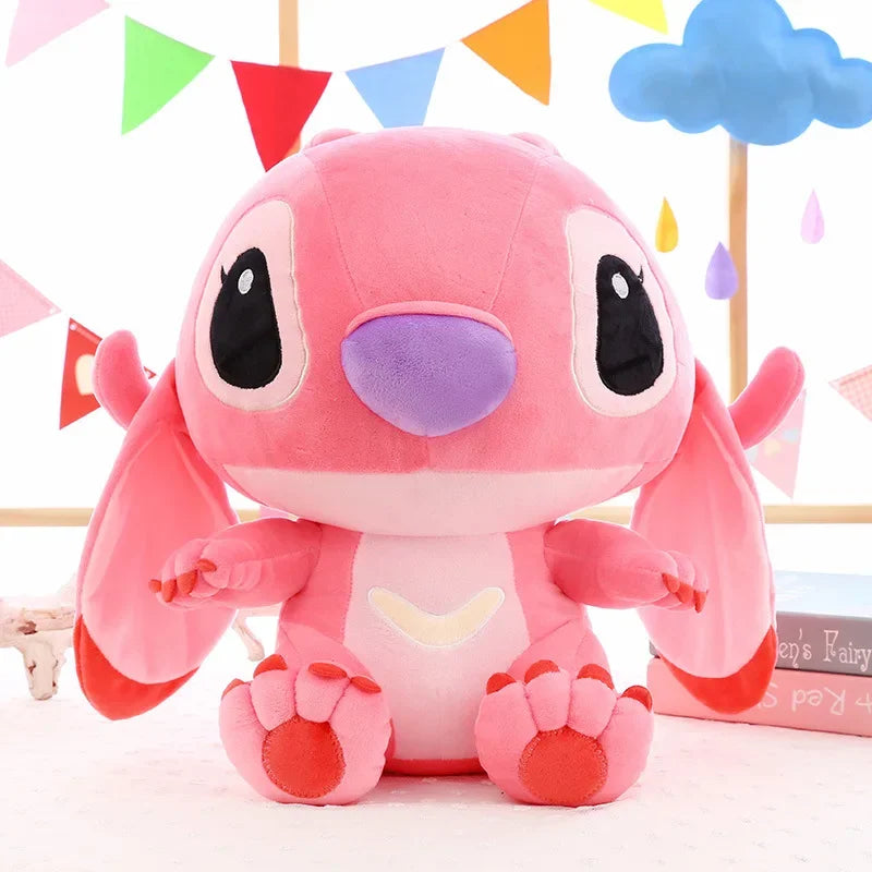 🧸 Peluche Géante Stitch & Angel – Couple de Rêve | 20 à 55 cm | Cadeau d’Amour & de Douceur