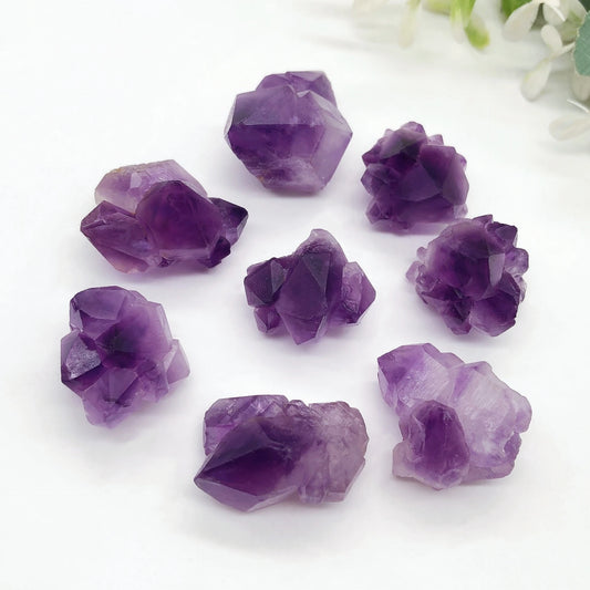 20 Pierres Naturelles d’Améthyste Brute – Cristaux Reiki & Décoration